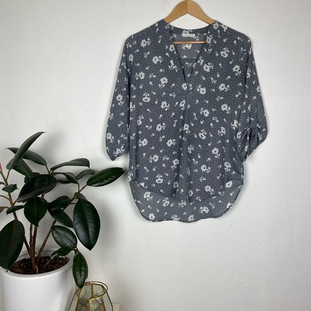Lush Floral Chiffon Blouse